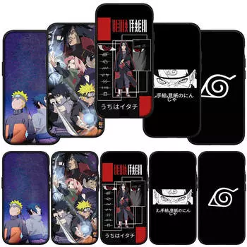 для Samsung Galaxy S24 S23 iPhone 15 14 Xiaomi Redmi Note 13 12 11 8 Plus 10 9 Pro Max X XR чехол для телефона Lovely Uchiha Sasuke Naruto OPPO Huawei Cover