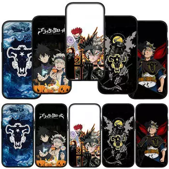 для Samsung Galaxy S24 S23 iPhone 15 14 Xiaomi Redmi Note 13 12 11 8 Plus 10 9 Pro Max X XR чехол для телефона обои Asta Black Clover OPPO Huawei Cover
