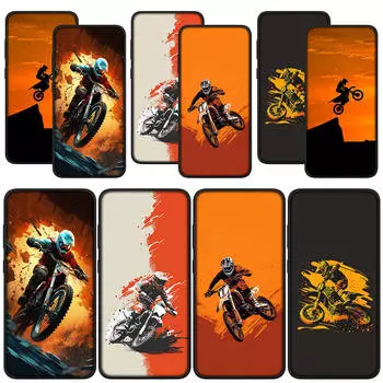 для Samsung Galaxy S24 S23 iPhone 15 14 Xiaomi Redmi Note 13 12 11 Pro Max X 8 7 9 10 XR OPPO A15 Huawei чехол для телефона спортивный чехол для мотокросса мотоцикла