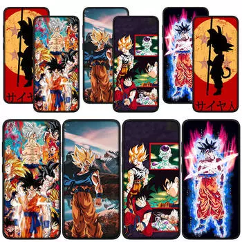 для Samsung Galaxy S24 S23 iPhone 15 14 Xiaomi Redmi Note 13 12 11 Pro Max X 8 9 10 XR OPPO A15 Huawei чехол для телефона Dragon Ball Z аниме Гоку чехол