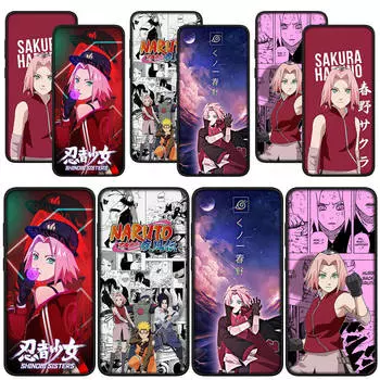 для Samsung Galaxy S24 S23 iPhone 15 14 Xiaomi Redmi Note 13 12 11 Pro Max X 8 9 10 XR OPPO Huawei чехол для телефона Haruno Sakura Uchiha Sasuke Naruto Cover
