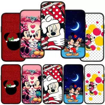 для Samsung Galaxy S24 S23 iPhone 15 14 Xiaomi Redmi Note 13 12 11 8 Plus 10 9 Pro Max X XR чехол для телефона Минни Маус Микки Арт OPPO A15 Huawei чехол