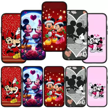 для Samsung Galaxy S24 S23 iPhone 15 14 Xiaomi Redmi Note 13 12 11 8 Plus 10 9 Pro Max X XR Чехол для телефона Минни, мультяшный Микки, милая мышь OPPO Huawei