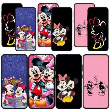 для Samsung Galaxy S24 S23 iPhone 15 14 Xiaomi Redmi Note 13 12 11 Pro Max X 8 9 10 XR OPPO A15 Huawei чехол для телефона Minnie Comics Mickey Christmas Mouse