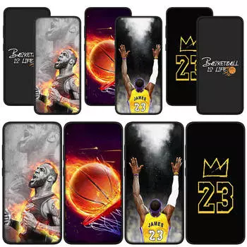 для Samsung Galaxy S24 S23 iPhone 15 14 Xiaomi Redmi Note 13 12 11 Pro Max X 8 7 9 10 XR OPPO A15 Huawei чехол для телефона Basketball Sports No23 NO 23 чехол