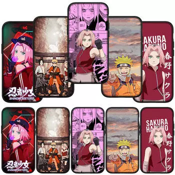 для Samsung Galaxy S24 S23 iPhone 15 14 Xiaomi Redmi Note 13 12 11 8 Plus 10 9 Pro Max X XR чехол для телефона Haruno Sakura Naruto OPPO Huawei чехол