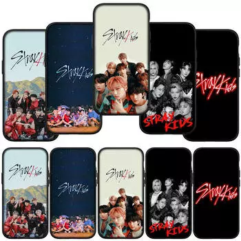 для Samsung Galaxy S24 S23 iPhone 15 14 Xiaomi Redmi Note 13 12 11 8 Plus 10 9 Pro Max X XR чехол для телефона Kpop SKZ Stray Kids Logo OPPO A15 Huawei Cover