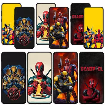 для Samsung Galaxy S24 S23 iPhone 15 14 Xiaomi Redmi Note 13 12 11 Pro Max X 8 9 10 XR A05 OPPO A15 Huawei чехол для телефона Росомаха Marvel Deadpool чехол
