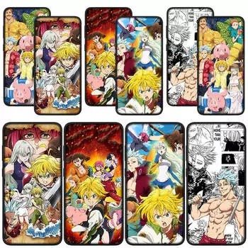 для Samsung Galaxy S24 S23 iPhone 15 14 Xiaomi Redmi Note 13 12 11 Pro Max X 8 7 9 10 XR OPPO A15 Huawei чехол для телефона мультфильм Семь смертных грехов Мелиодас for Redmi Note 13 5G болюс