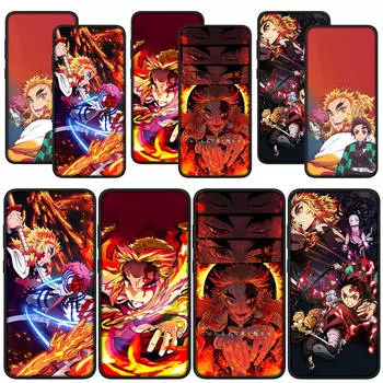 для Samsung Galaxy S24 S23 iPhone 15 14 Xiaomi Redmi Note 13 12 11 Pro Max X 8 7 9 10 XR OPPO Huawei чехол для телефона Rengoku Kyoujurou Demon Slayer чехол