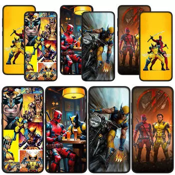 для Samsung Galaxy S24 S23 iPhone 15 14 Xiaomi Redmi Note 13 12 11 Pro Max X 8 7 9 10 XR 9C OPPO A15 Huawei чехол для телефона Marvel Wolverine Deadpool чехол