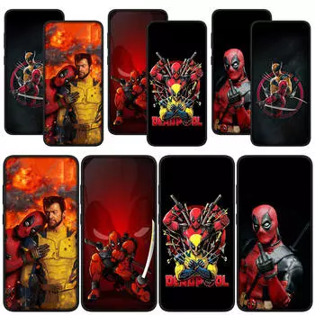 для Samsung Galaxy S24 S23 iPhone 15 14 Xiaomi Redmi Note 13 12 11 Pro Max X 8 7 9 10 XR OPPO Huawei чехол для телефона Deadpool Marvel Wolverine Super Cover