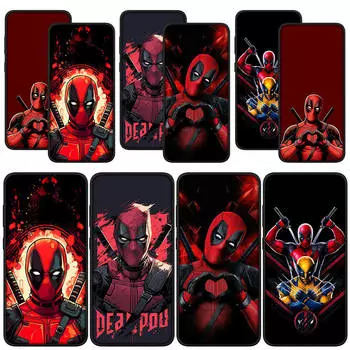 для Samsung Galaxy S24 S23 iPhone 15 14 Xiaomi Redmi Note 13 12 11 Pro Max X 8 7 9 10 XR A05 OPPO A15 Huawei чехол для телефона супергерой Дэдпул чехол for iPhone 11 Pro Max олений
