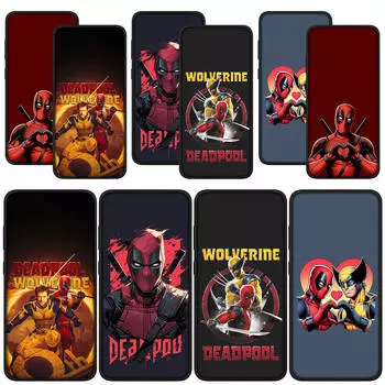 для Samsung Galaxy S24 S23 iPhone 15 14 Xiaomi Redmi Note 13 12 11 Pro Max X 8 7 9 10 XR OPPO A15 Huawei чехол для телефона постер Дэдпул против Росомахи чехол