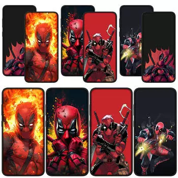 для Samsung Galaxy S24 S23 iPhone 15 14 Xiaomi Redmi Note 13 12 11 Pro Max X 8 7 9 10 XR OPPO A15 S22 12C 13C Huawei чехол для телефона крутой чехол Deadpool