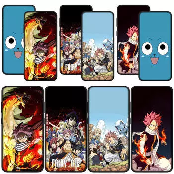 для Samsung Galaxy S24 S23 iPhone 15 14 Xiaomi Redmi Note 13 12 11 Pro Max X 8 7 9 10 XR OPPO Huawei чехол для телефона аниме Fairy Tail Natsu Dragneel Cover for Xiaomi Poco C51 4G аэро