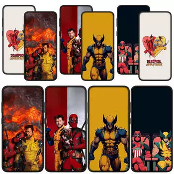 для Samsung Galaxy S24 S23 iPhone 15 14 Xiaomi Redmi Note 13 12 11 Pro Max X 8 9 10 XR A05 OPPO A15 Huawei чехол для телефона с рисунком Росомахи Дэдпула