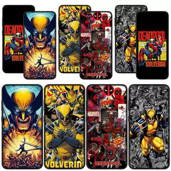 для Samsung Galaxy S24 S23 iPhone 15 14 Xiaomi Redmi Note 13 12 11 Pro Max X 8 7 9 10 XR OPPO Huawei чехол для телефона Deadpool Cartoon Wolverine Super Cover