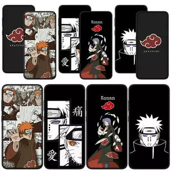для Samsung Galaxy S24 S23 iPhone 15 14 Xiaomi Redmi Note 13 12 11 Pro Max X 8 9 10 XR OPPO A15 Huawei чехол для телефона Pain Akatsuki Konan Naruto Cover for iPhone 11 аэро