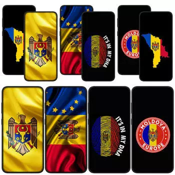 для Samsung Galaxy S24 S23 iPhone 15 14 Xiaomi Redmi Note 13 12 11 Pro Max X 8 7 9 10 XR A05 OPPO A15 13C 12C Huawei чехол для телефона с флагом Молдовы for Samsung Galaxy S21 Plus болюс