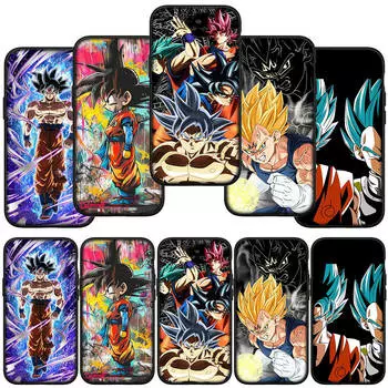 для Samsung Galaxy S24 S23 iPhone 15 14 Xiaomi Redmi Note 13 12 11 8 Plus 10 9 Pro Max X XR Чехол для телефона Super Goku Dragon Ball DragonBall OPPO Huawei for Redmi Note 12 Pro 5G экрю