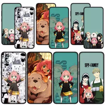 для Samsung Galaxy S24 S23 iPhone 15 14 Xiaomi Redmi Note 13 12 11 Pro Max X 8 7 9 10 XR A05 OPPO A15 Huawei чехол для телефона аниме Spy X Family Anya Forger for Redmi Note 10 4G болюс