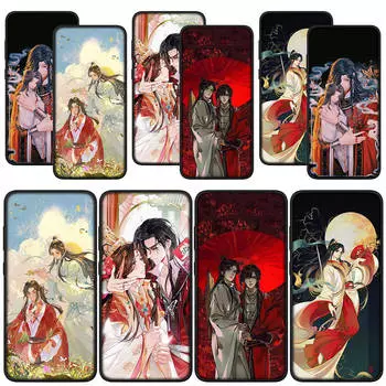 для Samsung Galaxy S24 S23 iPhone 15 14 Xiaomi Redmi Note 13 12 11 Pro Max X 8 7 9 10 XR OPPO Huawei чехол для телефона аниме Heaven официальное благословение TGCF for Redmi 13C 5G аэро