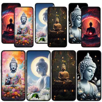 для Samsung Galaxy S24 S23 iPhone 15 14 Xiaomi Redmi Note 13 12 11 Pro Max X 8 Plus 9 10 XR OPPO Huawei Phone Case Wallpaper Figure Lord Buddha Cover for Samsung Galaxy A73 аэро