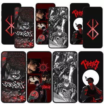 для Samsung Galaxy S24 S23 iPhone 15 14 Xiaomi Redmi Note 13 12 11 Pro Max X 8 7 9 10 XR A05 OPPO A15 Huawei чехол для телефона Berserk Guts Comics крутой чехол for Huawei Nova 3 аэро