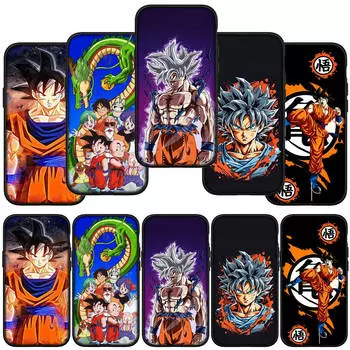 для Samsung Galaxy S24 S23 iPhone 15 14 Xiaomi Redmi Note 13 12 11 8 Plus 10 9 Pro Max X XR чехол для телефона Dragon Ball Goku Super OPPO Huawei Cover for Xiaomi Poco M6 Pro 4G болюс
