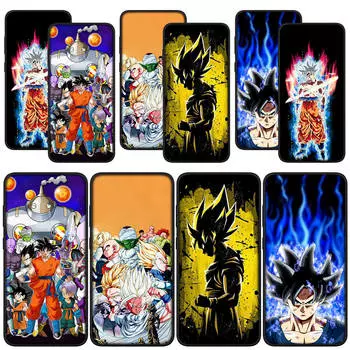 для Samsung Galaxy S24 S23 iPhone 15 14 Xiaomi Redmi Note 13 12 11 Pro Max X 8 9 10 XR OPPO A15 Huawei чехол для телефона Dragon Ball Z Goku DragonBall Cover for Redmi Note 10 5G олений