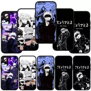 для Samsung Galaxy S24 S23 iPhone 15 14 Xiaomi Redmi Note 13 12 11 8 Plus 10 9 Pro Max X XR чехол для телефона Jujutsu Kaisen Gojo Satoru OPPO Huawei чехол for Redmi A3 4G аэро
