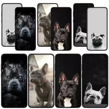 для Samsung Galaxy S24 S23 iPhone 15 14 Xiaomi Redmi Note 13 12 11 Pro Max X 8 7 9 10 XR A05 OPPO A15 Huawei чехол для телефона французский бульдог собака чехол for Redmi 13 4G экрю
