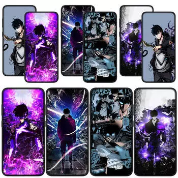 для Samsung Galaxy S24 S23 iPhone 15 14 Xiaomi Redmi Note 13 12 11 Pro Max X 8 7 9 10 XR OPPO A15 Huawei чехол для телефона Comics Solo Leveling Cover for Samsung Galaxy A20S болюс