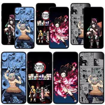 для Samsung Galaxy S24 S23 iPhone 15 14 Xiaomi Redmi Note 13 12 11 Pro Max X 8 9 10 XR OPPO A15 Huawei чехол для телефона Hashibira Inosuke Demon Slayer Cover for Samsung Galaxy S22 Plus экрю