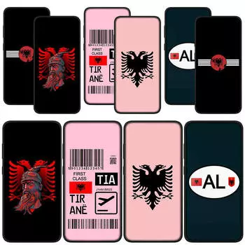 для Samsung Galaxy S24 S23 iPhone 15 14 Xiaomi Redmi Note 13 12 11 Pro Max X 8 7 9 10 XR A05 OPPO A15 Huawei чехол для телефона албанский флаг Албании чехол for Huawei Mate 20 аэро