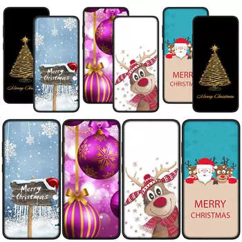 для Samsung Galaxy S24 S23 iPhone 15 14 Xiaomi Redmi Note 13 12 11 Pro Max X 8 7 9 10 XR OPPO Huawei чехол для телефона рождественские украшения елка олень чехол for Samsung Galaxy A30 аэро