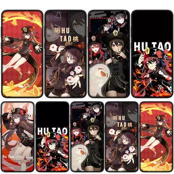 для Samsung Galaxy S24 S23 iPhone 16 15 14 Xiaomi Redmi Note 13 12 11 10 Plus 9 Pro Max X XR чехол для телефона Genshin Impact Hu Tao Hutao OPPO Huawei Cover for Samsung Galaxy M35 болюс