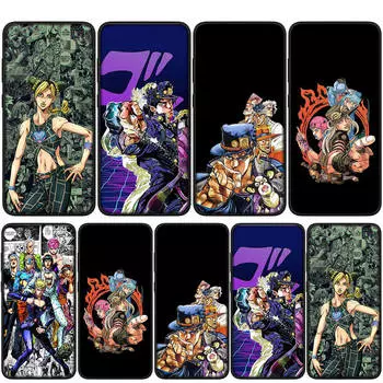 для Samsung Galaxy S24 S23 iPhone 16 15 14 Xiaomi Redmi Note 13 12 11 Plus 9 Pro Max X XR Чехол для телефона Comics JoJo s Bizarre Adventure JoJo OPPO Huawei for Redmi Note 8 болюс