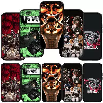 для Samsung Galaxy S24 S23 iPhone 16 15 14 Xiaomi Redmi Note 13 12 11 10 8 9 Pro Max X XR чехол для телефона Обои Атака титанов Levi OPPO Huawei Чехол for iPhone 7 Plus аэро