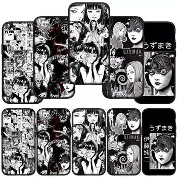 для Samsung Galaxy S24 S23 iPhone 16 15 14 Xiaomi Redmi Note 13 12 11 Plus 9 Pro Max X XR Чехол для телефона аниме-мультфильм Tomie Junji Ito OPPO Huawei Cover for Samsung Galaxy A12 ceil