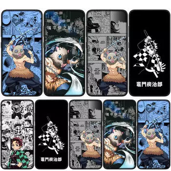 для Samsung Galaxy S24 S23 iPhone 16 15 14 Xiaomi Redmi Note 13 12 11 10 Plus 9 Pro Max X XR Чехол Hashibira Inosuke Tanjirou Demon Slayer OPPO Huawei for Redmi Note 13 5G болюс