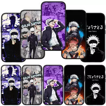 для Samsung Galaxy S24 S23 iPhone 16 15 14 Xiaomi Redmi Note 13 12 11 10 8 Plus 9 Pro Max X XR чехол аниме дзюдзюцу кайсен годзё сатору OPPO Huawei чехол for Samsung Galaxy A30S аэро