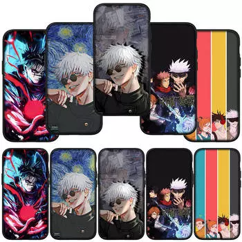 для Samsung Galaxy S24 S23 iPhone 16 15 14 Xiaomi Redmi Note 13 12 11 10 8 Plus 9 Pro Max X XR Чехол для телефона Jujutsu Gojo Satoru Kaisen Anime OPPO Huawei for Samsung Galaxy S20 Fe олений