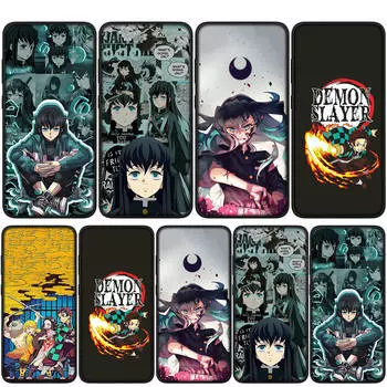 для Samsung Galaxy S24 S23 iPhone 16 15 14 Xiaomi Redmi Note 13 12 11 Plus 9 Pro Max X XR Чехол Muichiro Tokito Demon Slayer Kamado Tanjiro OPPO Huawei for Samsung Galaxy S8 болюс