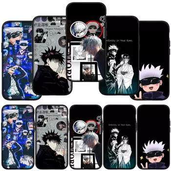для Samsung Galaxy S24 S23 iPhone 16 15 14 Xiaomi Redmi Note 13 12 11 Plus 9 Pro Max X XR Чехол Обои Jujutsu Kaisen Gojo Satoru OPPO Huawei Чехол for Samsung Galaxy Note 20 экрю