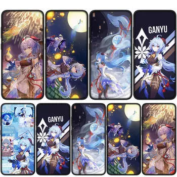 для Samsung Galaxy S24 S23 iPhone 16 15 14 Xiaomi Redmi Note 13 12 11 10 Plus 9 Pro Max X XR чехол для телефона Ganyu Genshin Impact Gan Yu OPPO Huawei Cover for Redmi Note 13 Pro 4G ceil