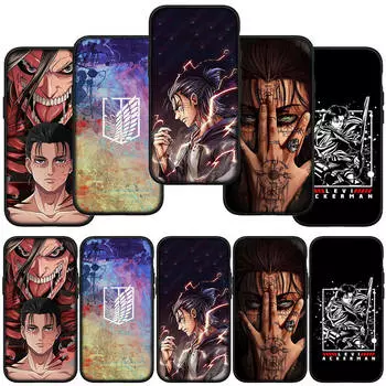 для Samsung Galaxy S24 S23 iPhone 16 15 14 Xiaomi Redmi Note 13 12 11 10 8 Plus 9 Pro Max X XR чехол для телефона аниме Атака титанов Levi OPPO Huawei чехол for Samsung Galaxy A54 5G аэро