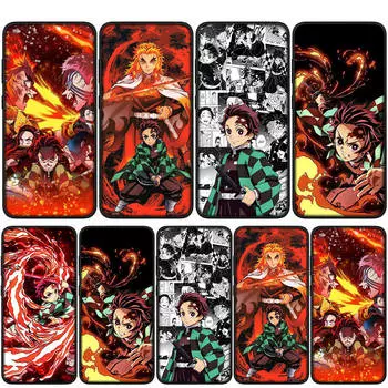для Samsung Galaxy S24 S23 iPhone 16 15 14 Xiaomi Redmi Note 13 12 11 Plus 9 Pro Max X XR чехол для телефона Rengoku Kyoujurou Demon Slayer OPPO Huawei чехол for Huawei P30 Lite аэро