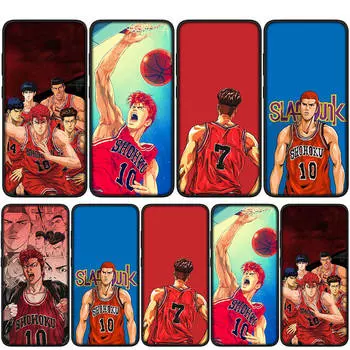 для Samsung Galaxy S24 S23 iPhone 16 15 14 Xiaomi Redmi Note 13 12 11 10 8 Plus 9 Pro Max X XR A06Чехол для телефона Slam Dunk Basketball OPPO Huawei Чехол for iPhone 16 Pro Max аэро